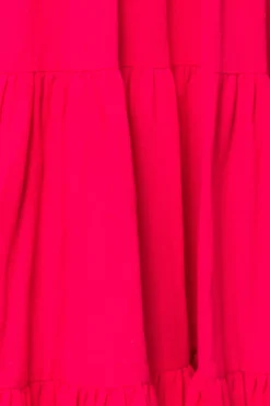 Jovie Midi Dress in Hot Pink