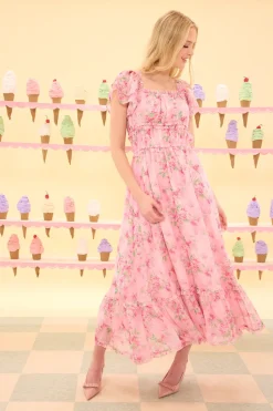 Juliana Dress in Rose Trance