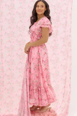 Juliana Dress in Rose Trance
