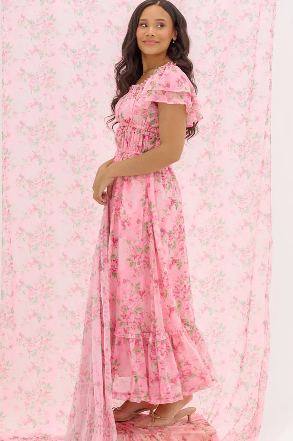 Juliana Dress in Rose Trance