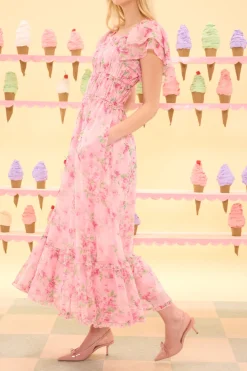 Juliana Dress in Rose Trance
