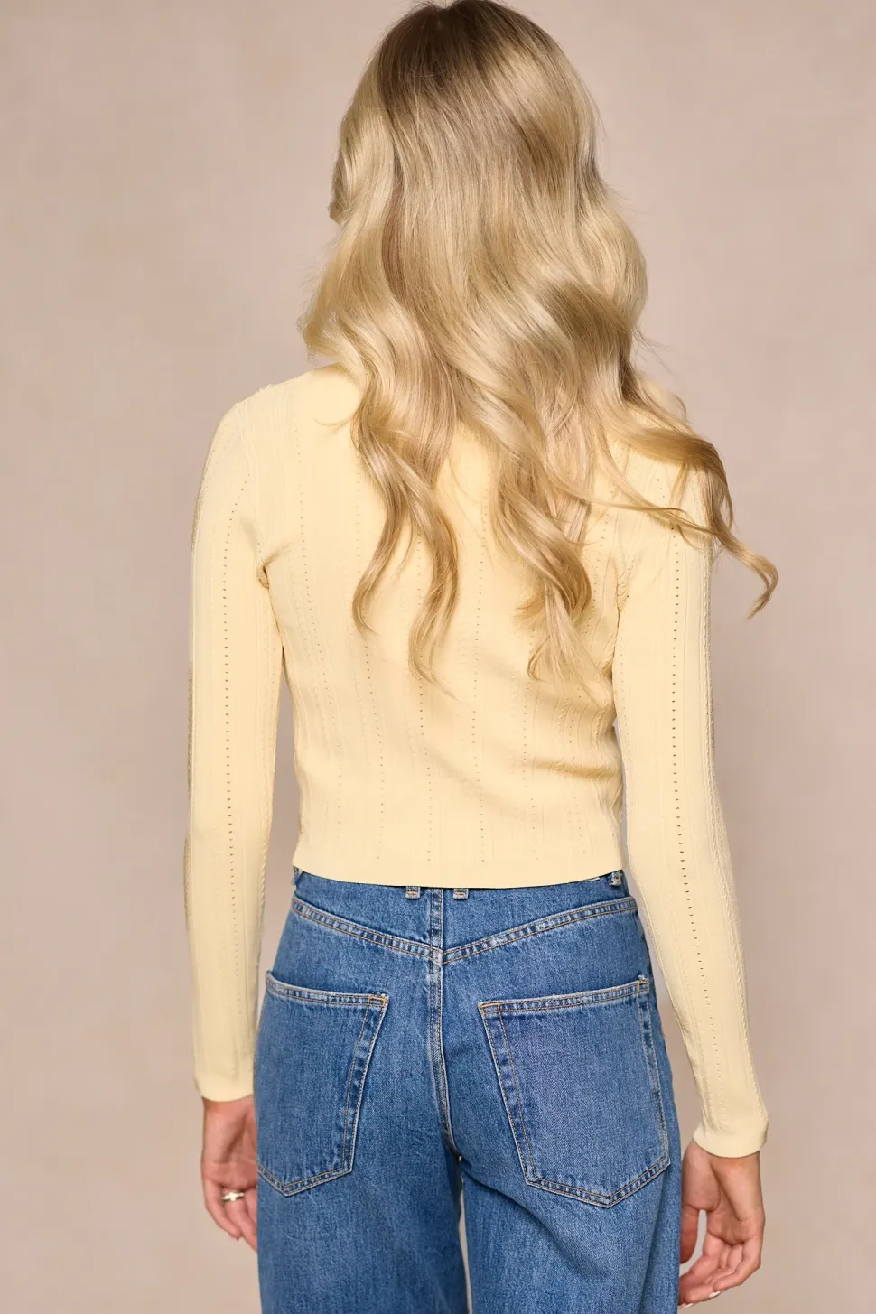 Kali Cardigan in Butter Yellow