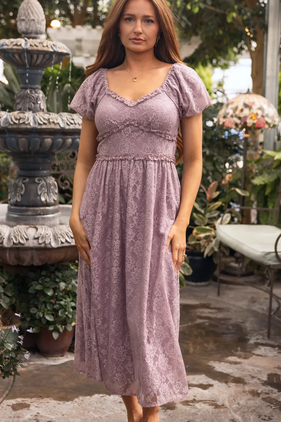 Kiara Dress in Hyssop Lace