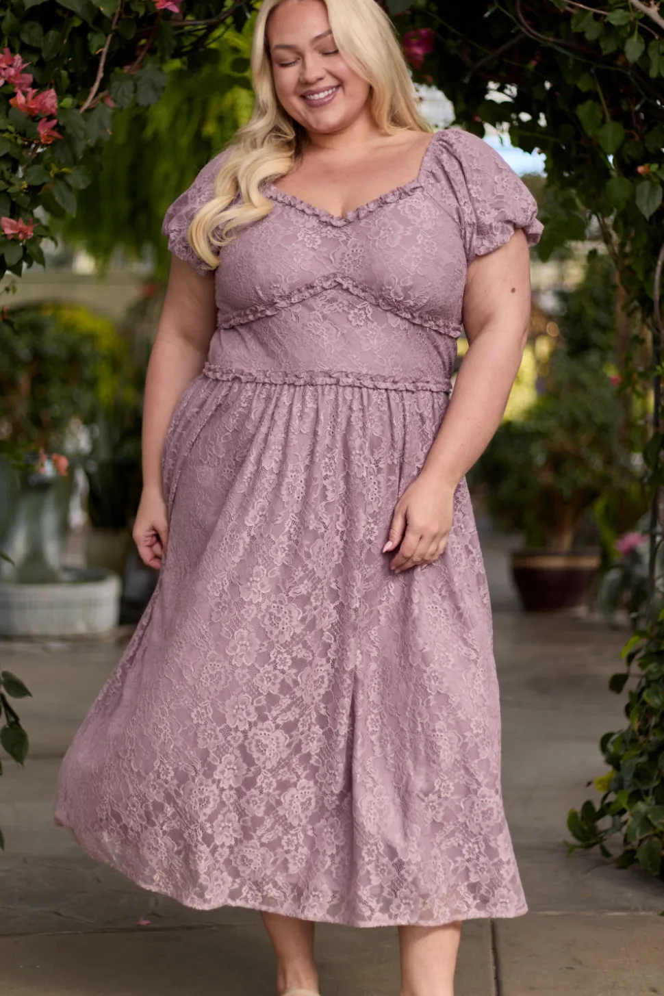 Kiara Dress in Hyssop Lace