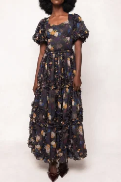 Layla Dress in Winter Floral