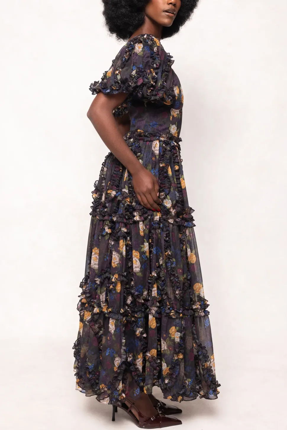 Layla Dress in Winter Floral