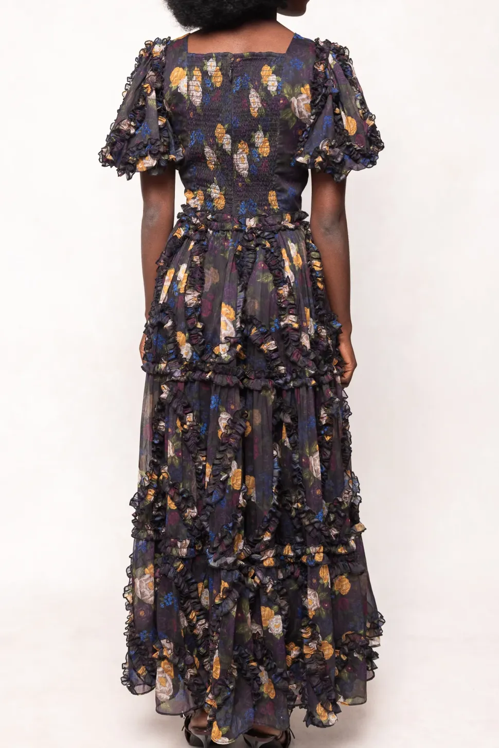 Layla Dress in Winter Floral