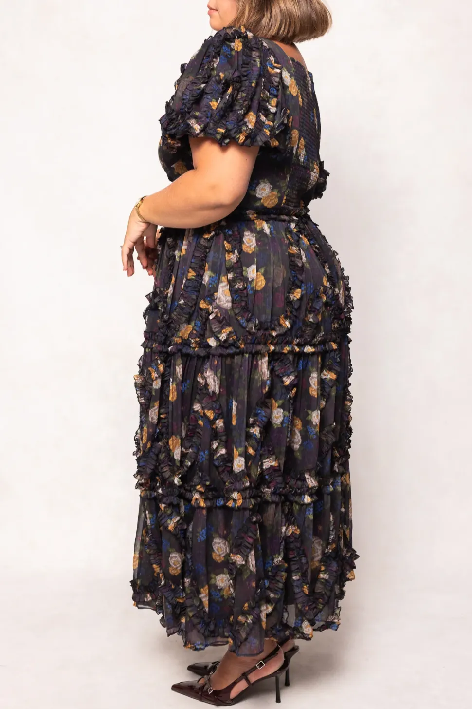 Layla Dress in Winter Floral