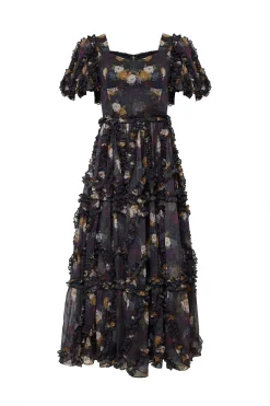 Layla Dress in Winter Floral