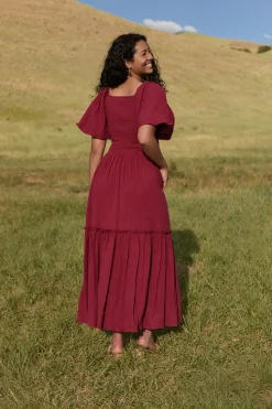 Lennon Maxi Dress in Wildberry