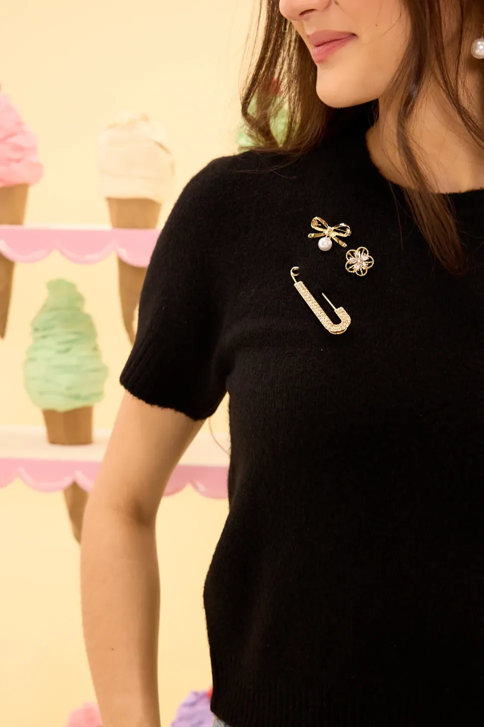 Lila Top in Black