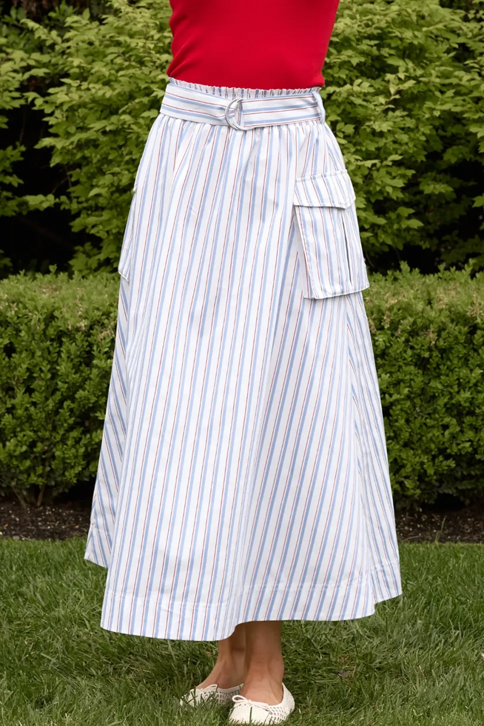 Lizzy Skirt in Heritage Stripe