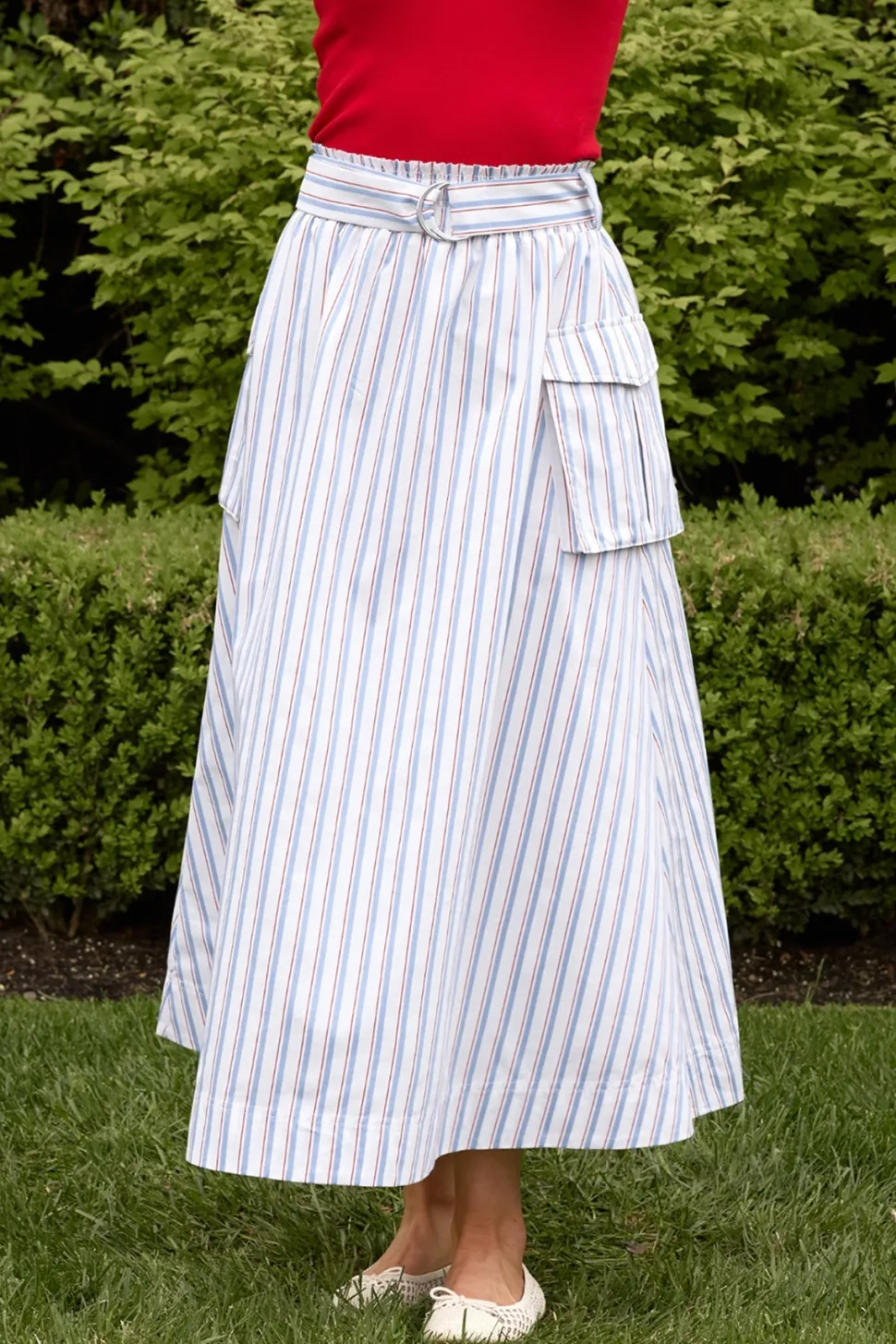 Lizzy Skirt in Heritage Stripe