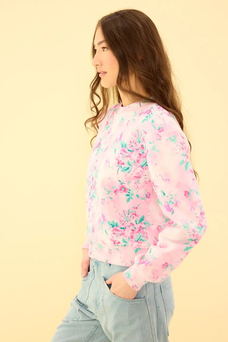 Luca Sweatshirt in Rose Trance