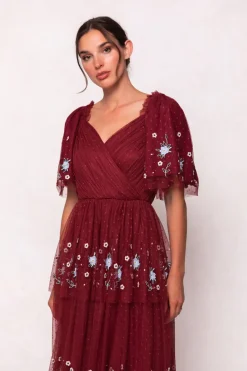 Mabel Dress in Burgundy