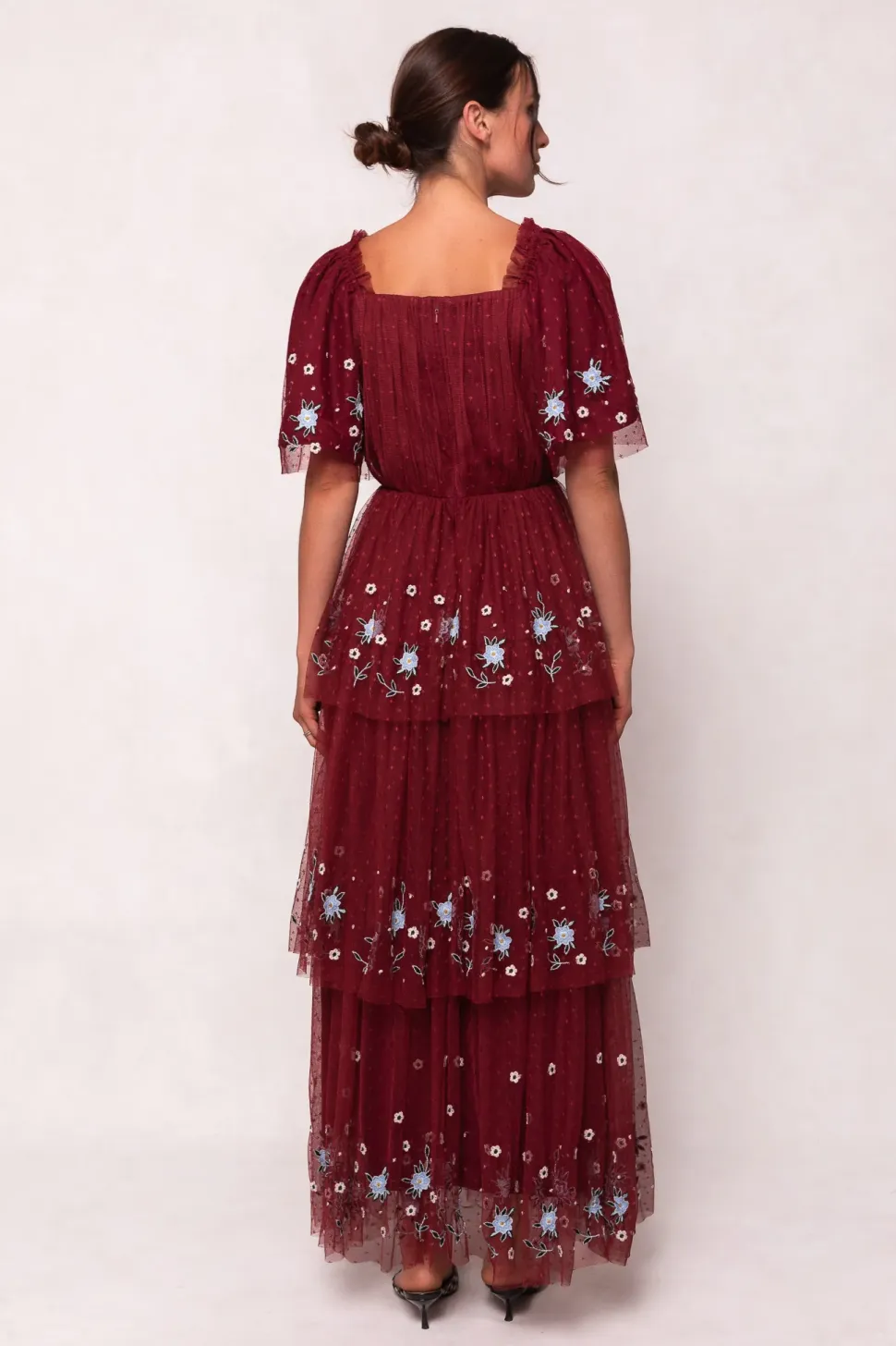 Mabel Dress in Burgundy