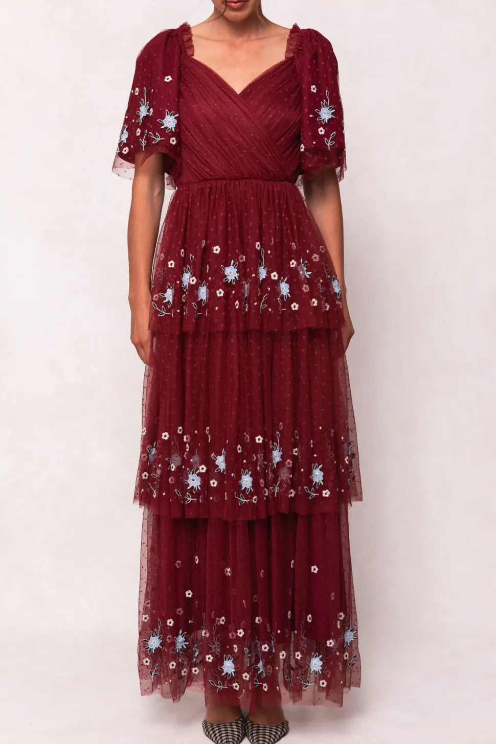 Mabel Dress in Burgundy