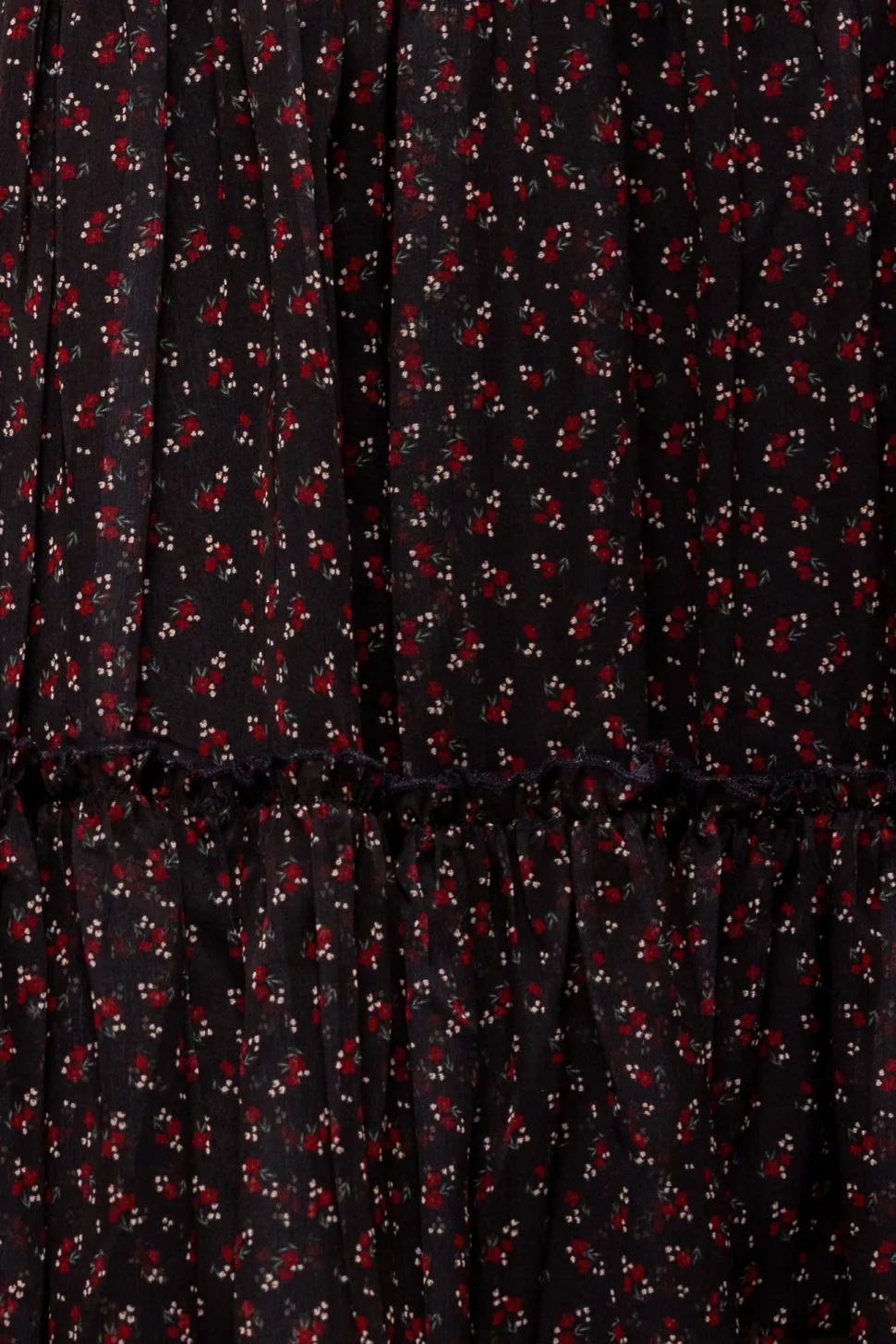 Madeline Dress in Black Ditsy Floral