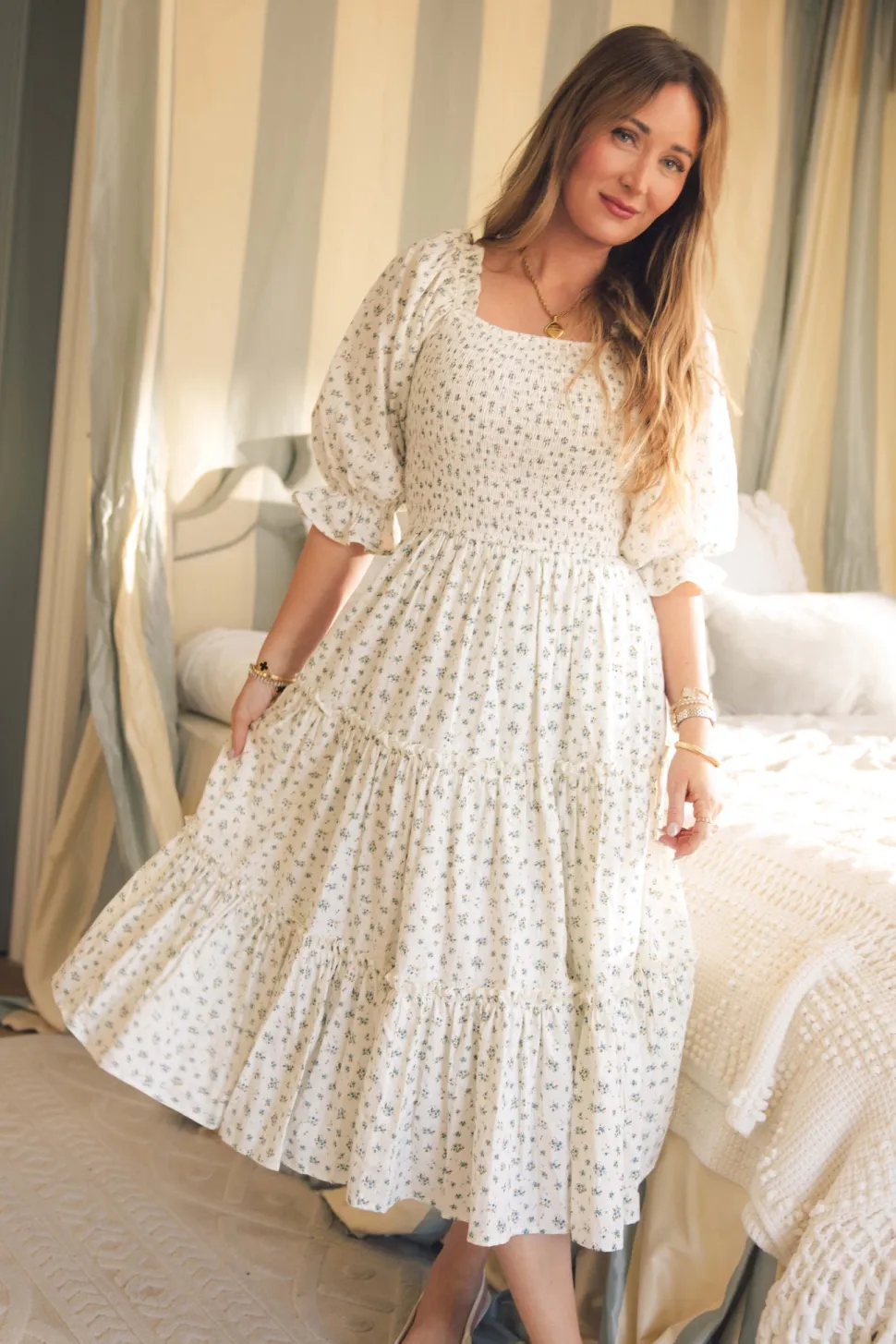 Madeline Dress in Blue