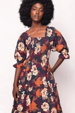 Madeline Dress in Equinox Rose