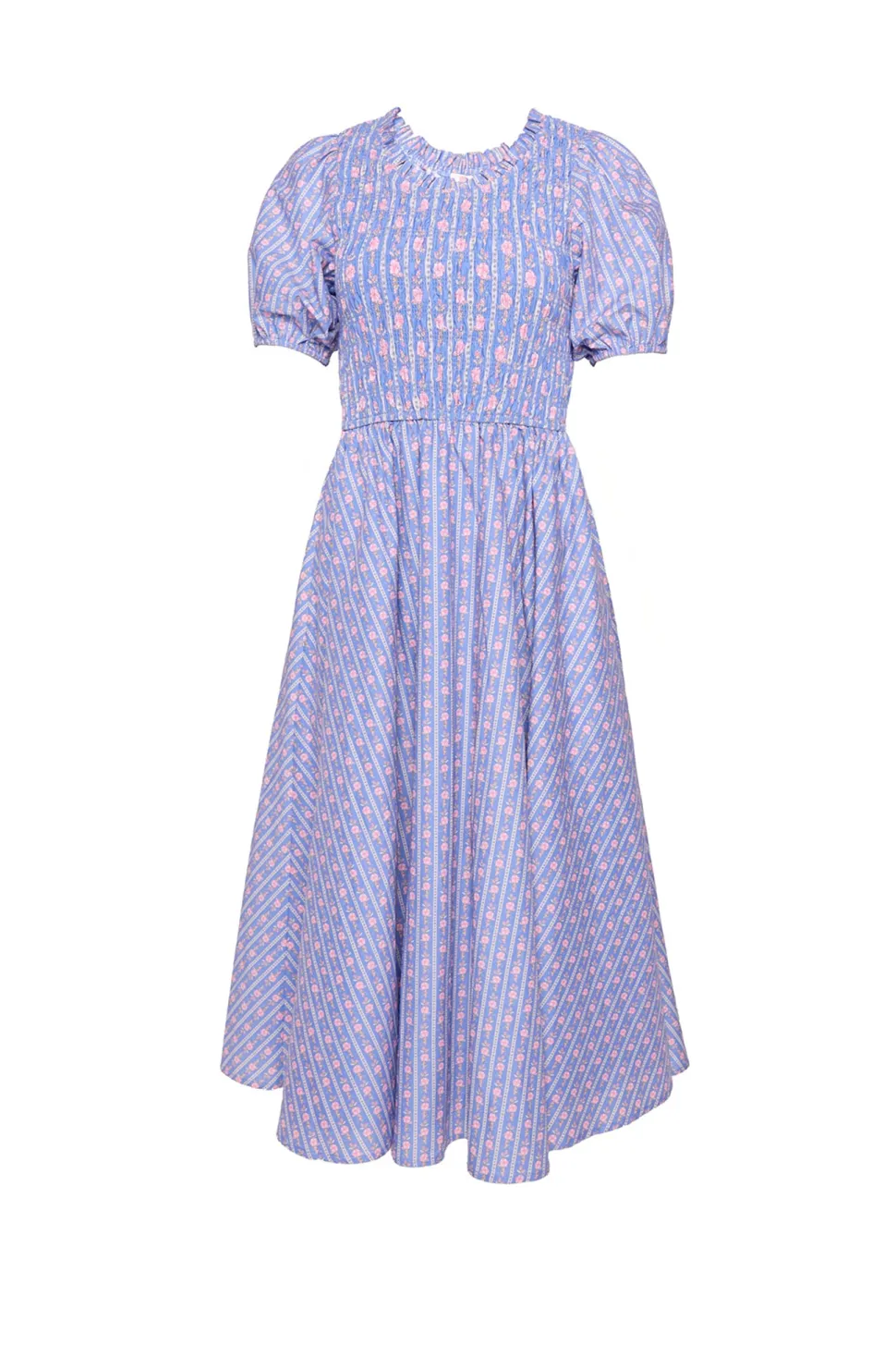 Mariah Dress in Linear Print