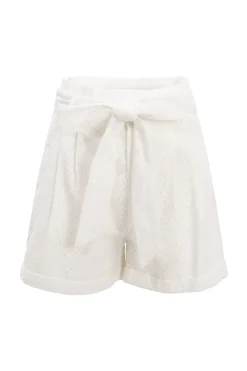 Maria Shorts in White Eyelet