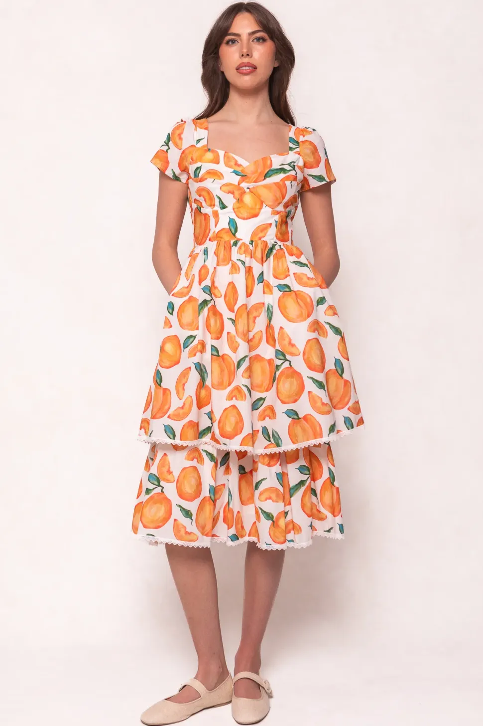 Marie Dress in Citrus