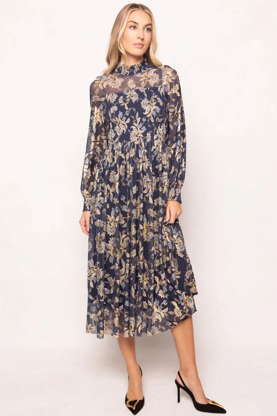 Marla Dress in Gilded Vine