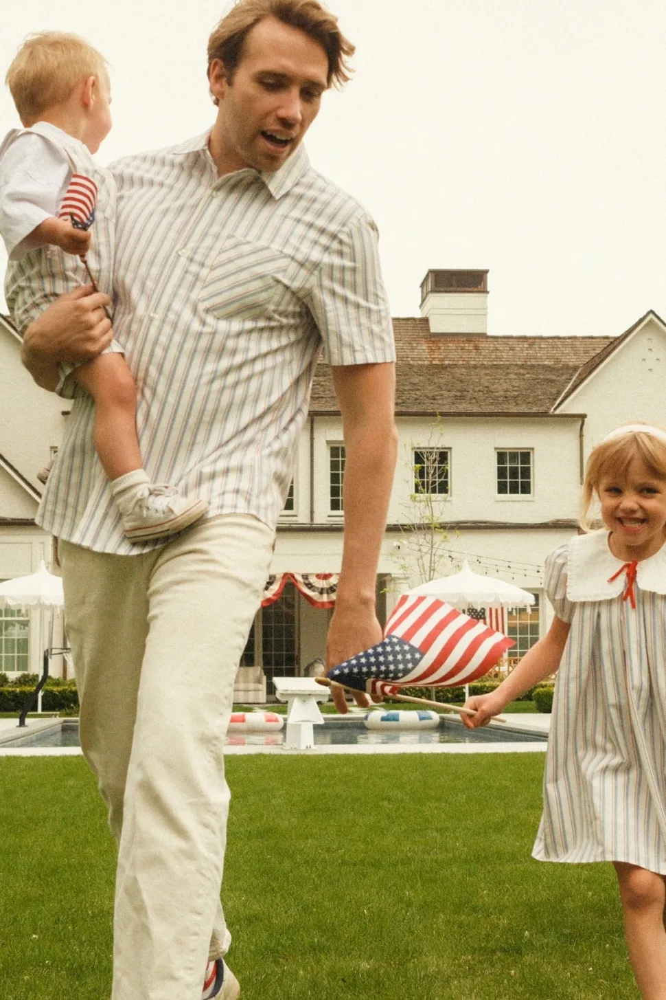 Mens James Shirt in Heritage Stripe