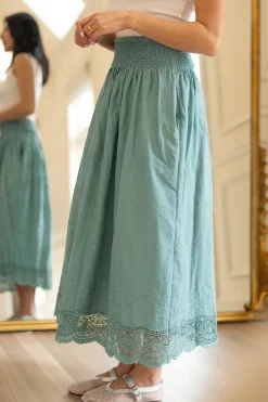 Messina Skirt in Dusty Teal