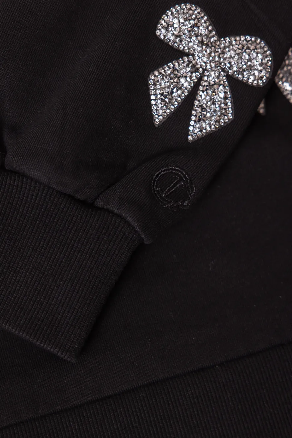 Micah Crew Neck Sweatshirt in Black & Bows