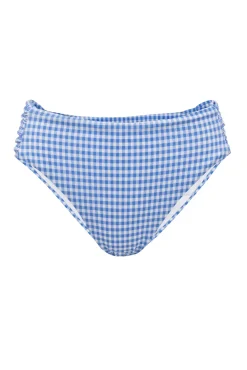 Mid Rise Ruched Bottom in Blakely Gingham