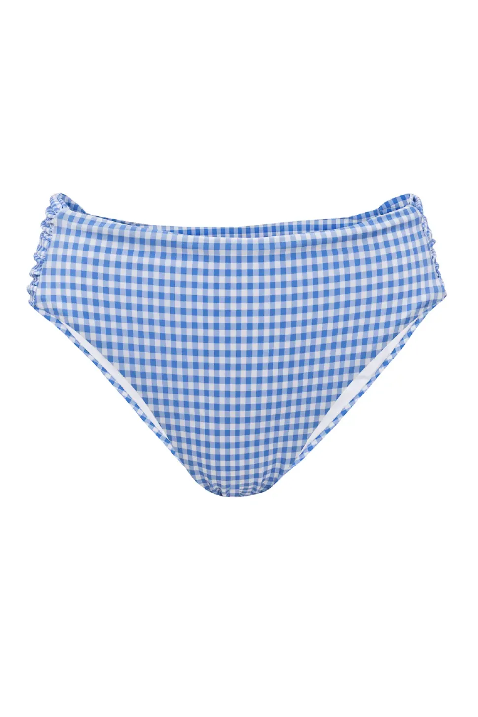 Mid Rise Ruched Bottom in Blakely Gingham