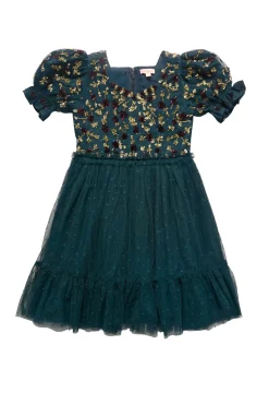 Mini Adara Dress in Green