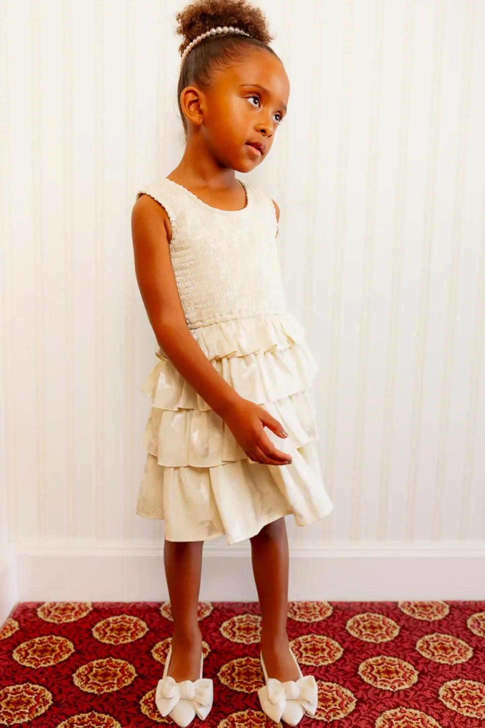 Mini Aiden Dress in Cream