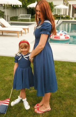 Mini Alice Dress in Navy