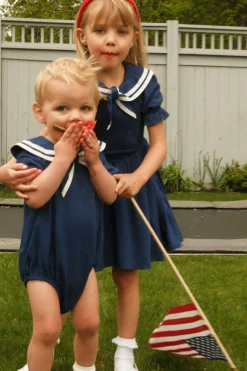 Mini Alice Dress in Navy