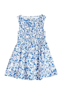 Mini Ana Dress in Ditsy Cobalt Floral