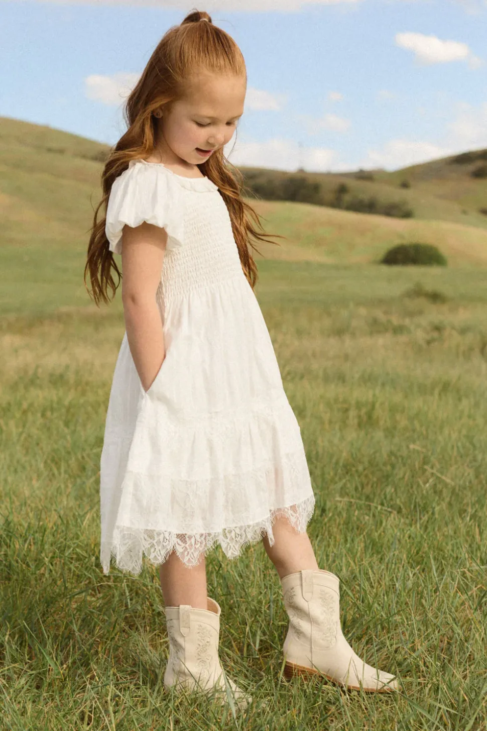 Mini Annalise Dress in Reverie Dobby