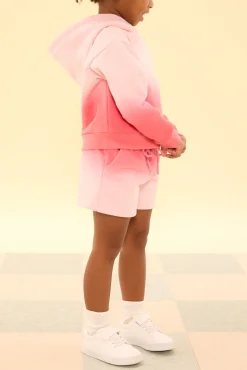 Mini Ash Sweatshorts in Pink Ombre