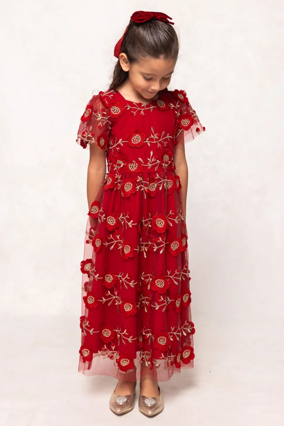 Mini Athena Dress in Red
