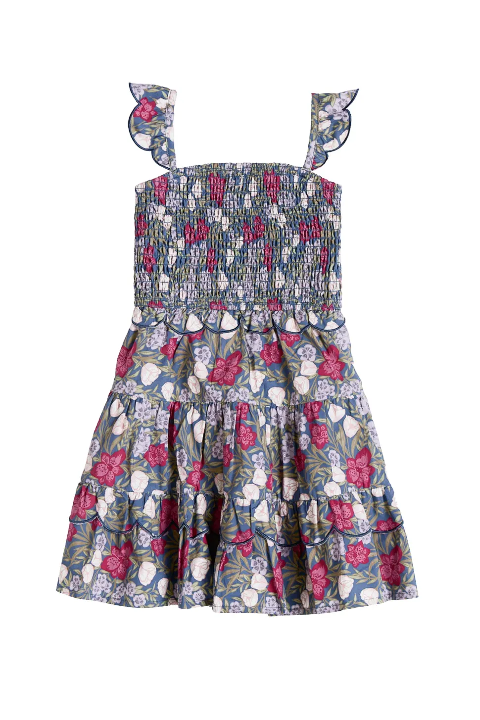 Mini Blossom Dress in Navy Meadow