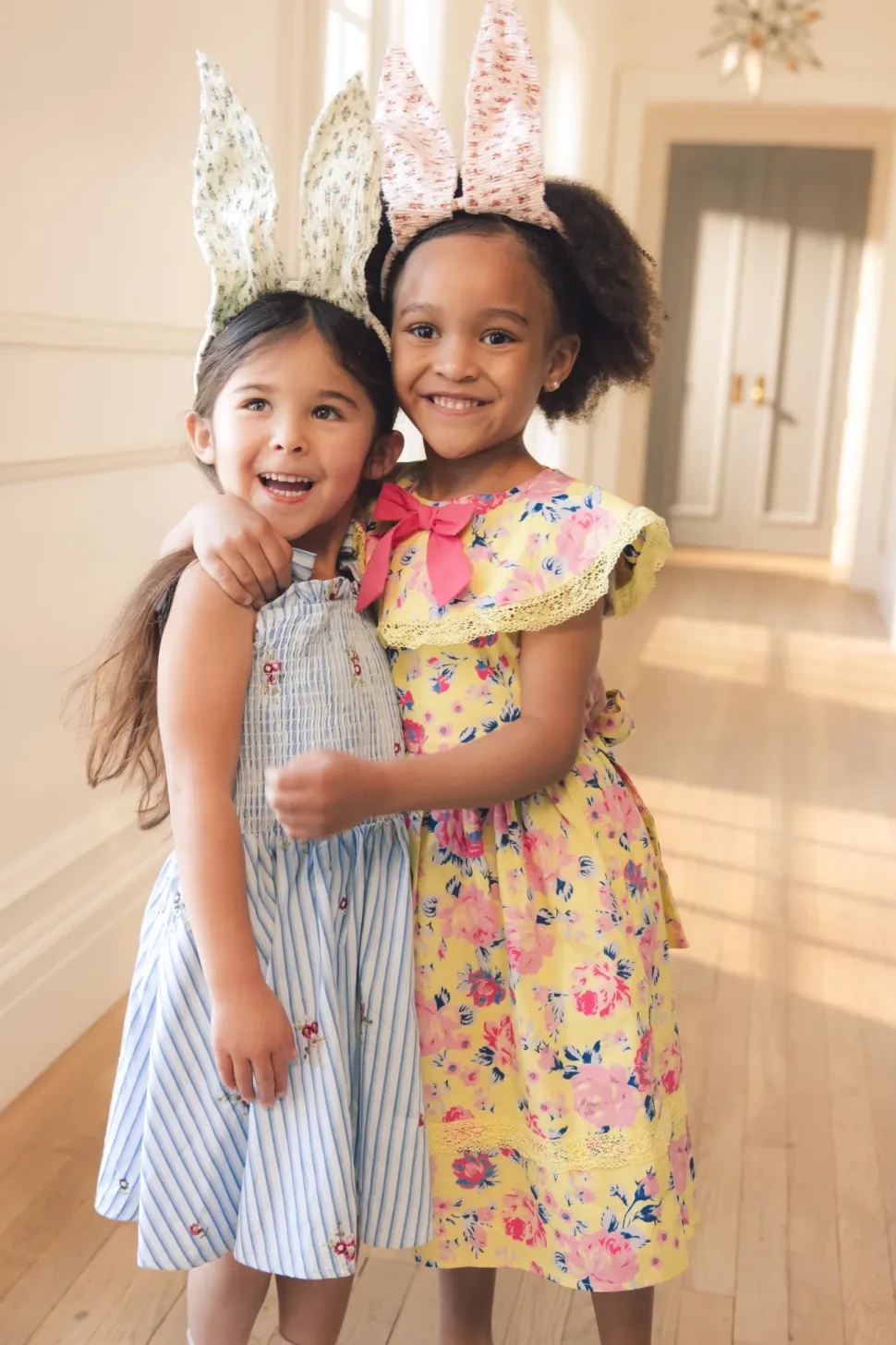 Mini Bluebell Dress in Blue & White Stripes