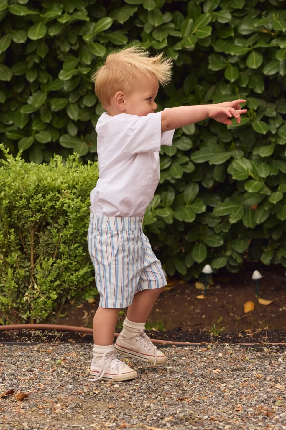 Mini Boys' James Shorts in Heritage Stripe