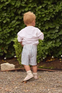 Mini Boys' James Shorts in Heritage Stripe