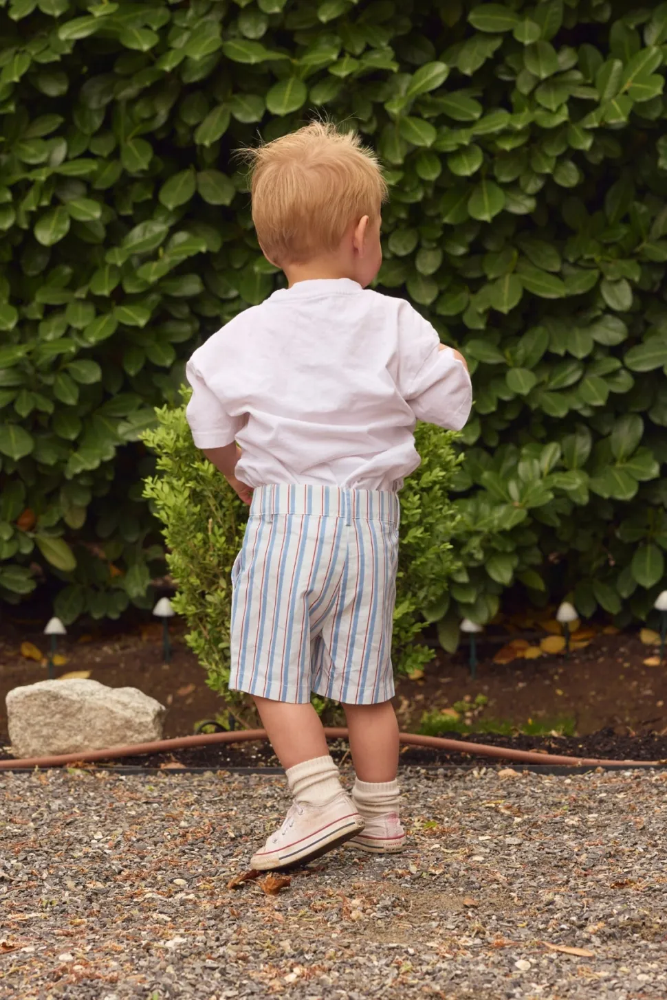 Mini Boys' James Shorts in Heritage Stripe