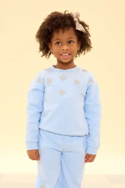 Mini Casey Crewneck Sweatshirt in Light Blue