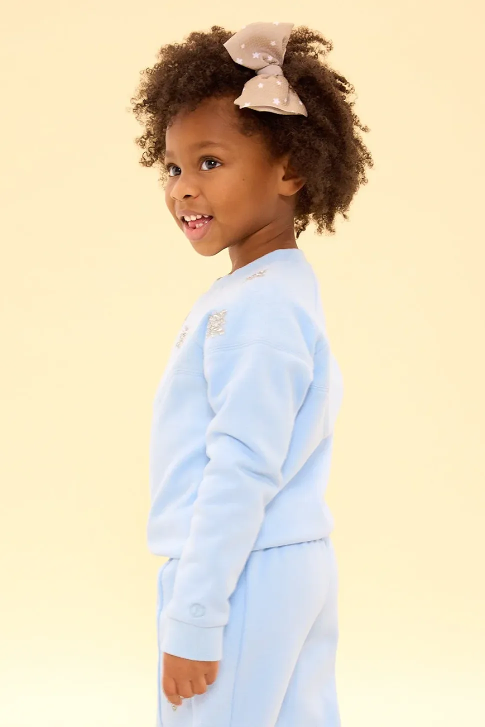 Mini Casey Crewneck Sweatshirt in Light Blue