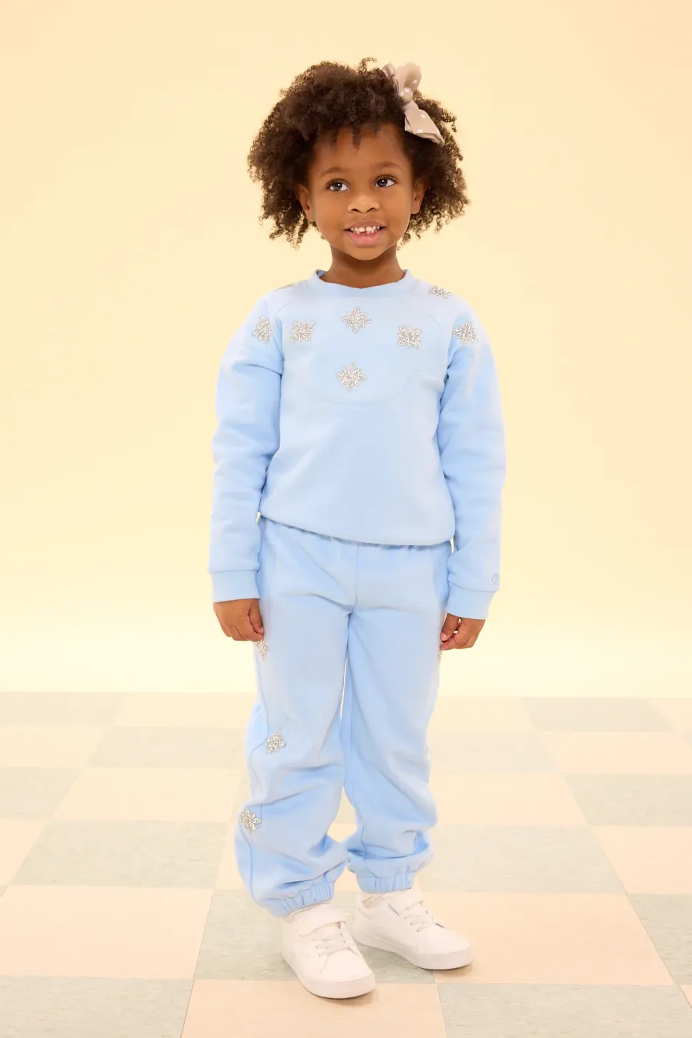Mini Casey Jogger Sweatpants in Light Blue