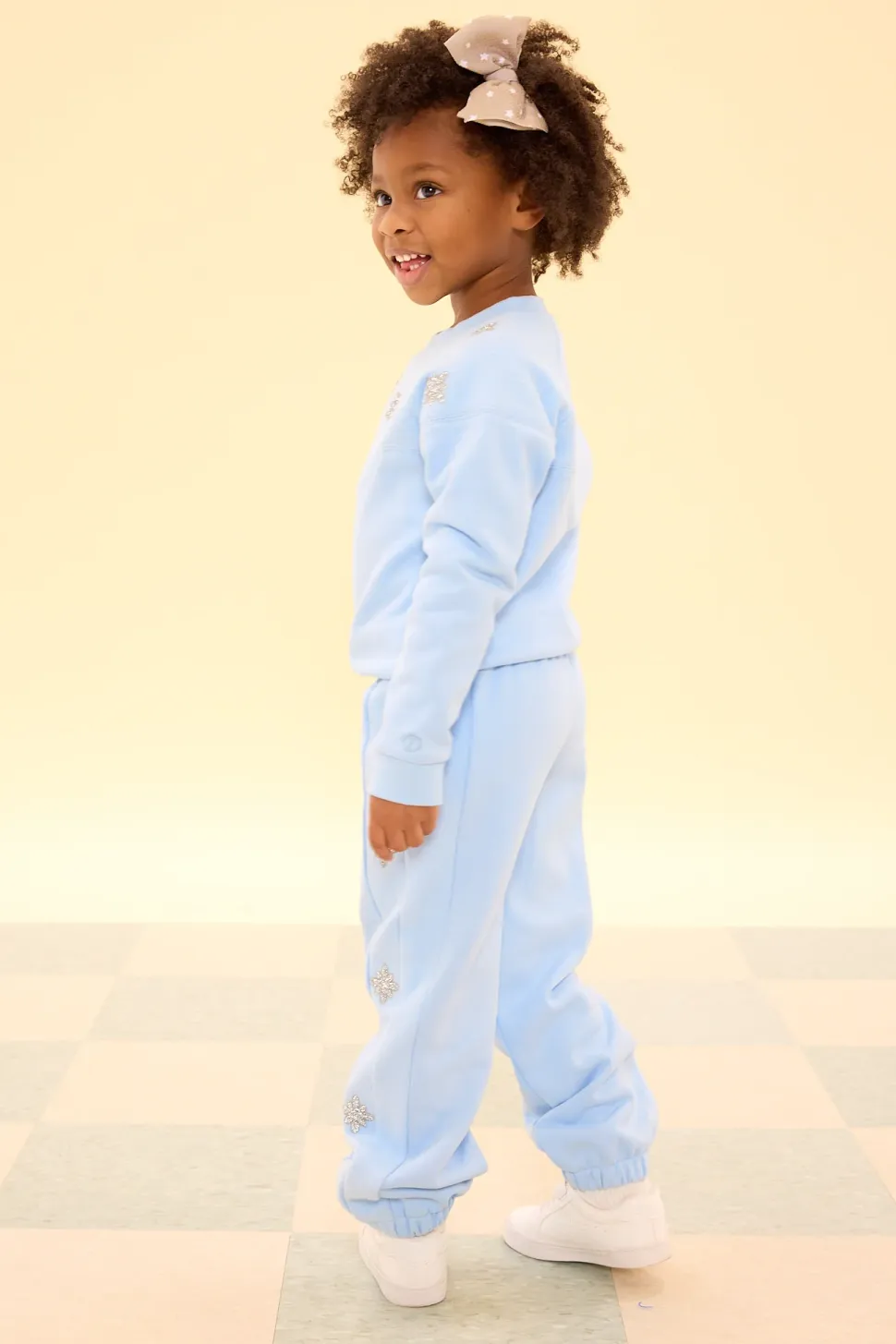 Mini Casey Jogger Sweatpants in Light Blue
